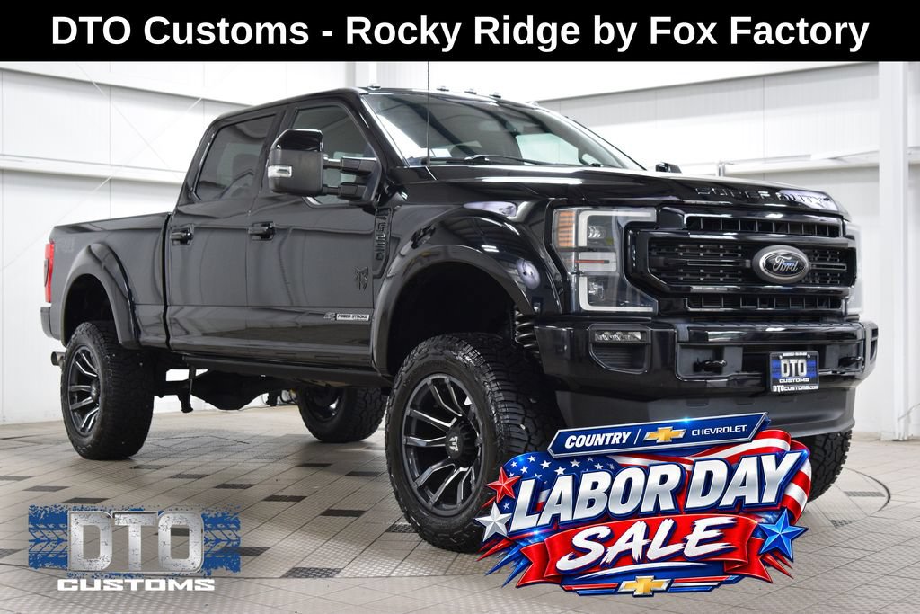 Used 2022 Ford F250 Lariat w/ Black Appearance Package AWD/4WD video 1