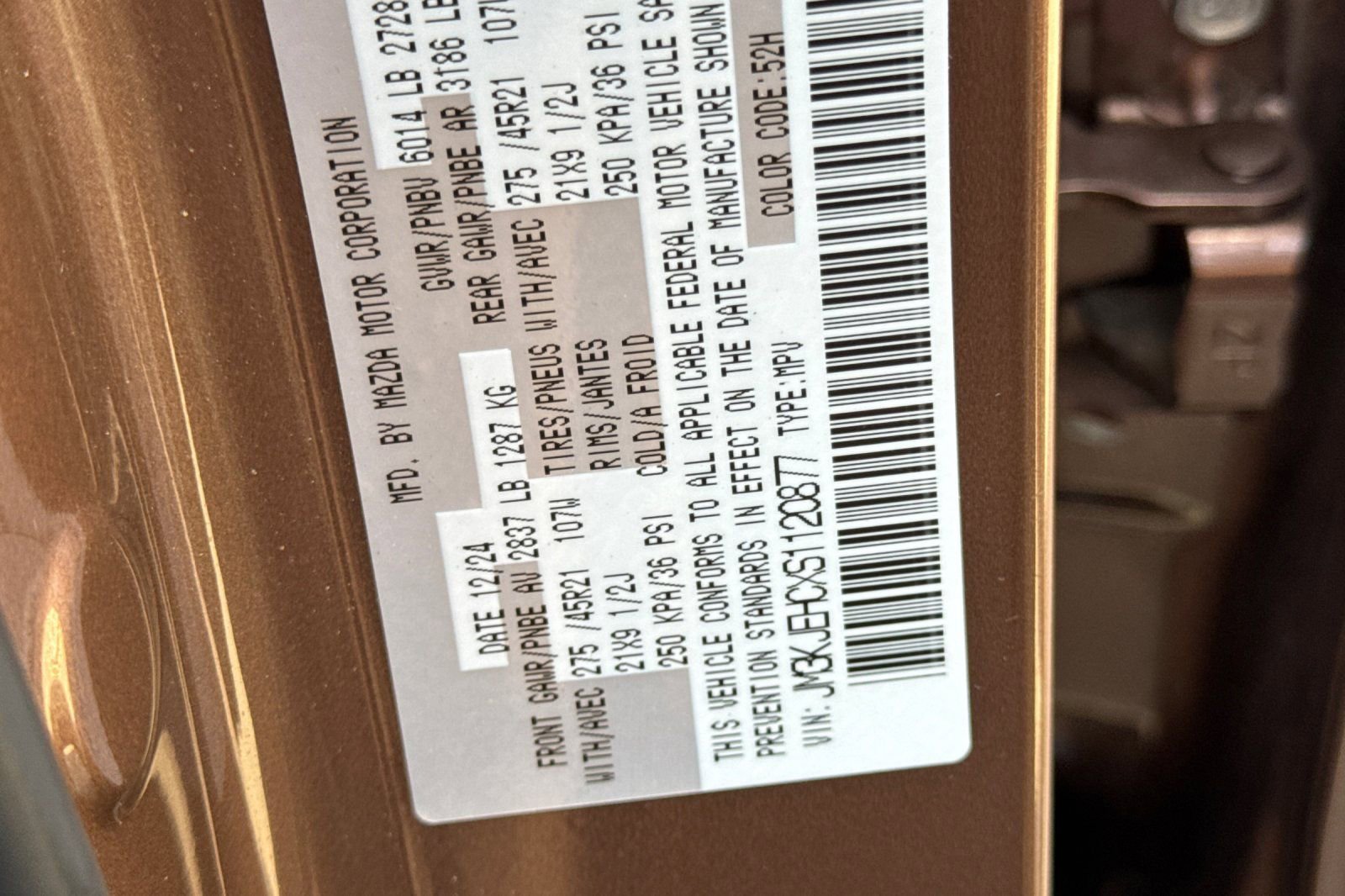 Certified 2025 MAZDA CX-70 3.3 Turbo S w/ Premium Plus image 28