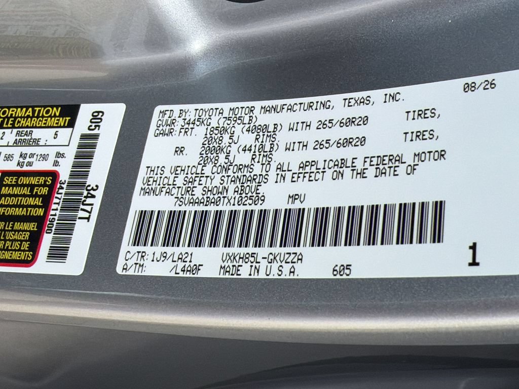 New 2026 Toyota Sequoia 4WD image 39