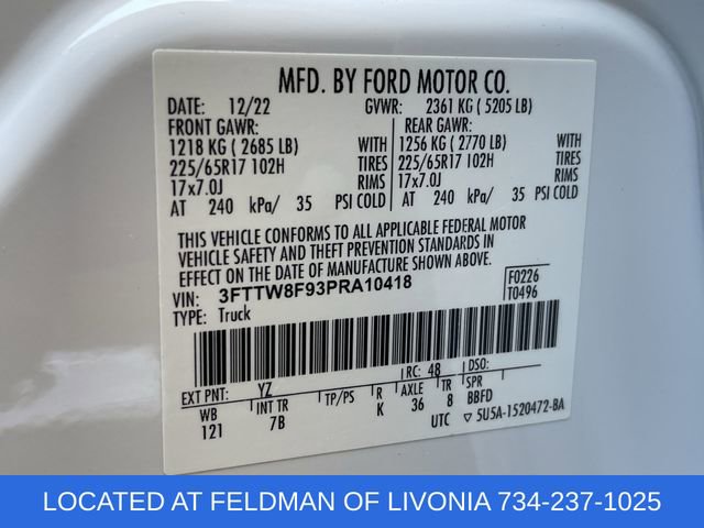 Used 2023 Ford Maverick XLT w/ Equipment Group 300A Standard image 31