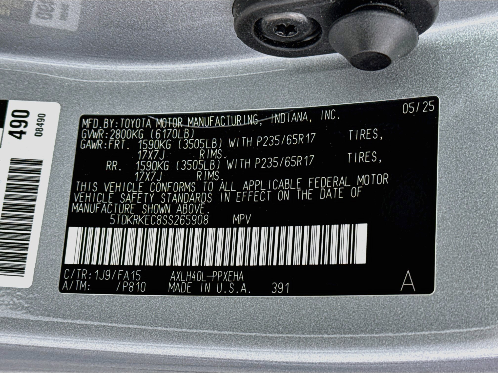 Certified 2025 Toyota Sienna LE FWD image 32