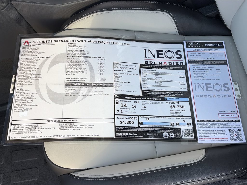 New 2026 INEOS Grenadier Station Wagon AWD/4WD image 25