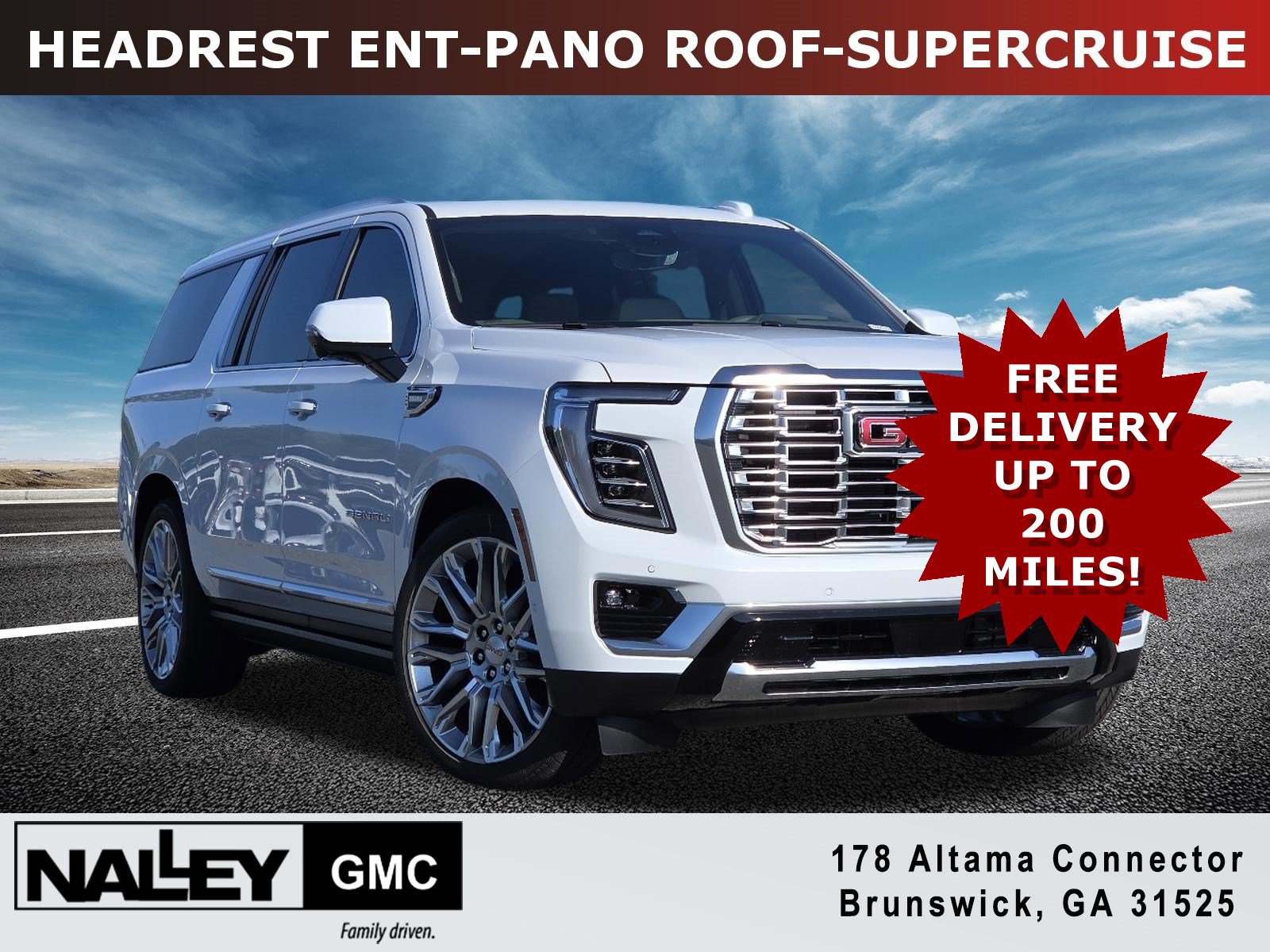 New 2026 GMC Yukon XL Denali w/ Denali Reserve Package AWD/4WD 360° Tour