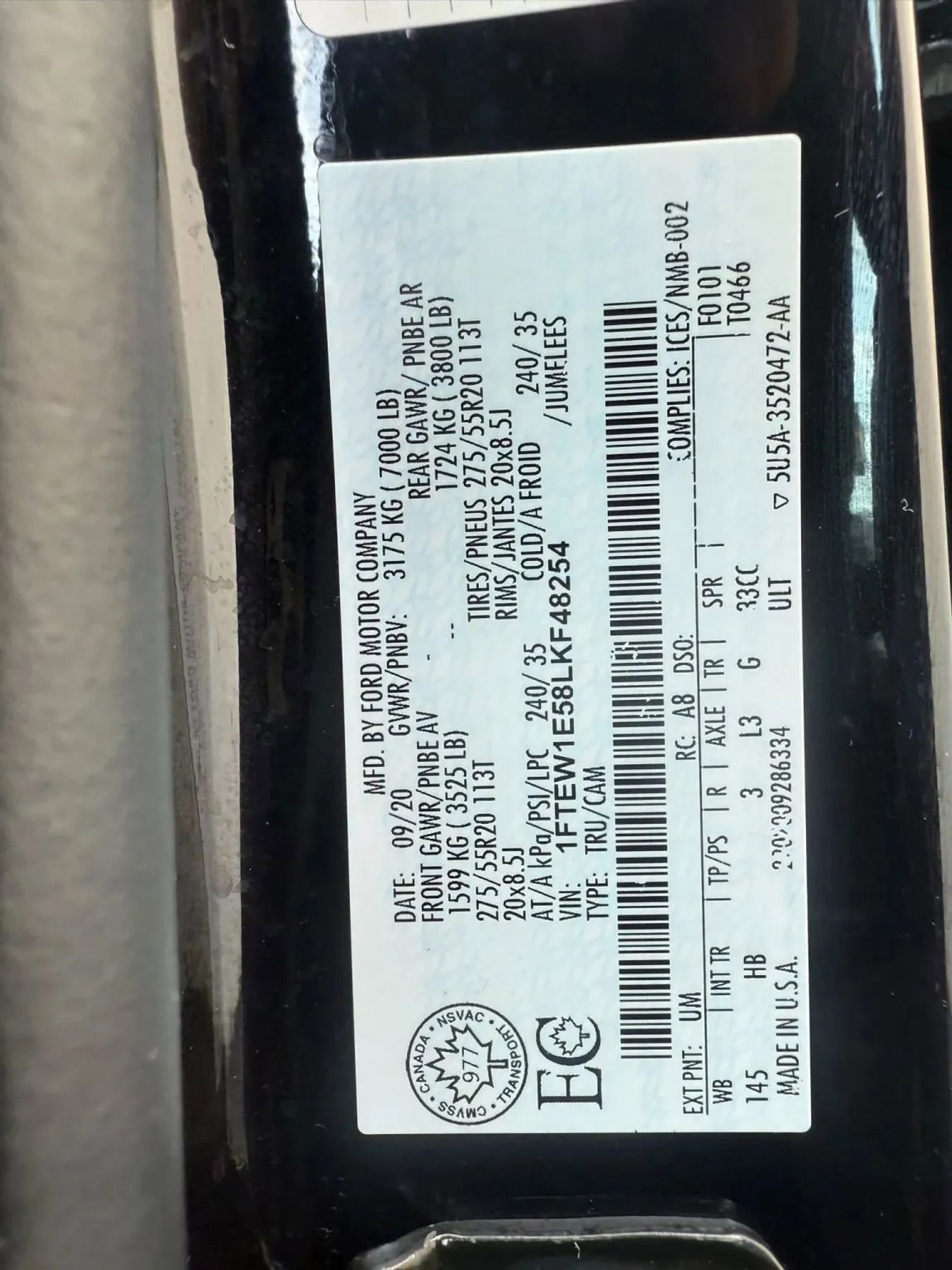 Used 2020 Ford F150 Lariat w/ Equipment Group 502A Luxury image 35