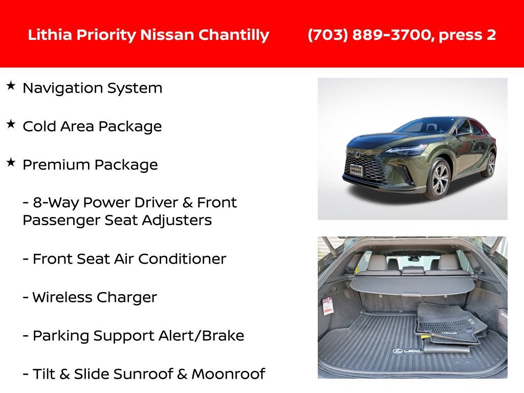 Used 2023 Lexus RX 350 Premium w/ Accessory Package (Z1) AWD/4WD image 12