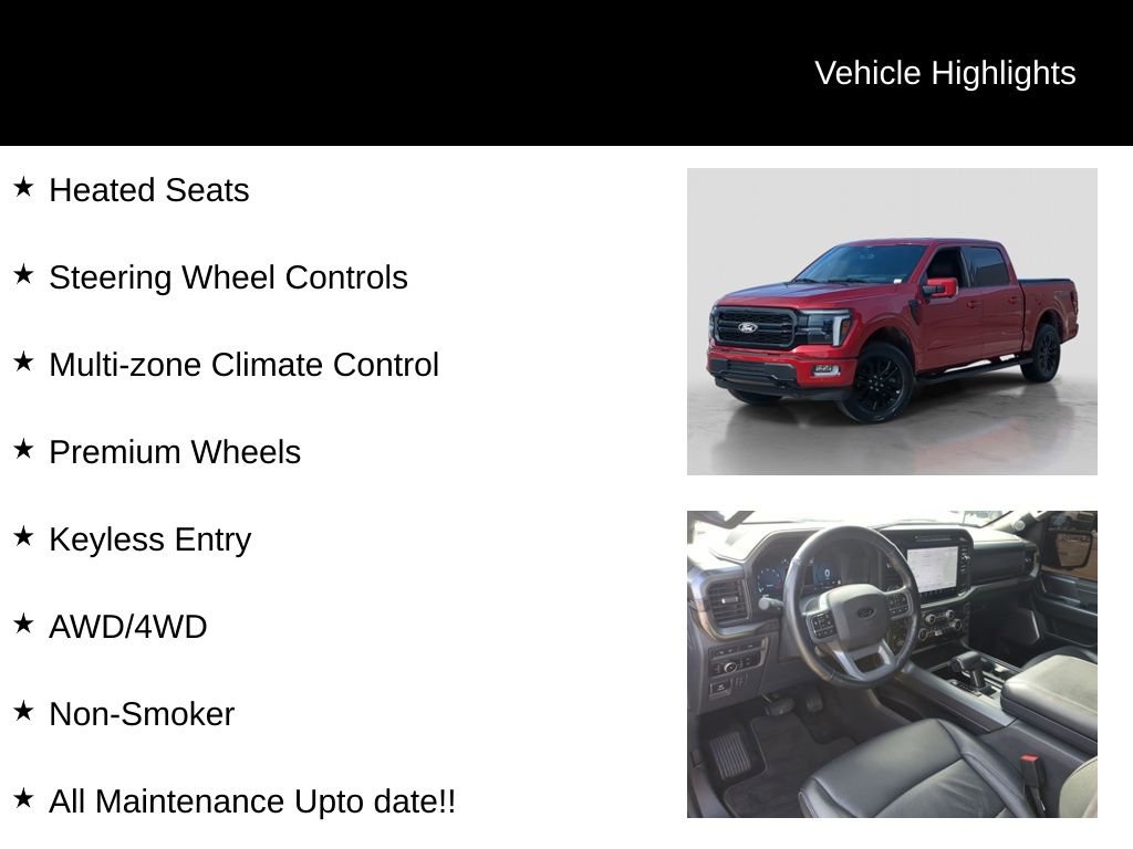 Certified 2024 Ford F150 Lariat w/ Equipment Group 502A High image 21