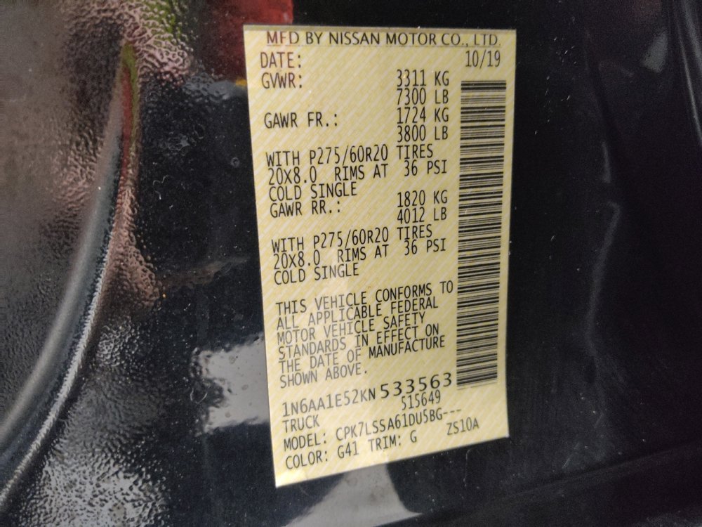 Used 2019 Nissan Titan SV w/ SV Convenience Package image 33