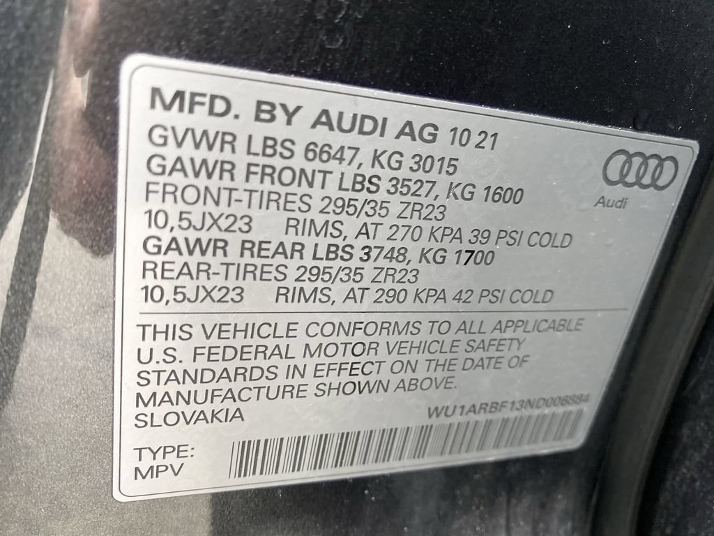 Used 2022 Audi RS Q8 w/ Carbon Optic Package AWD/4WD image 55