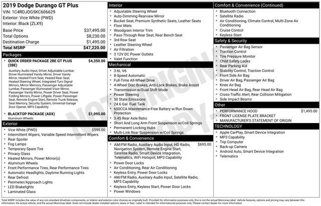 Used 2019 Dodge Durango GT image 37