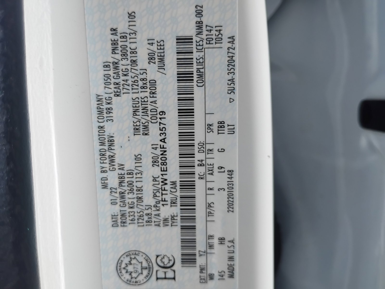 Used 2022 Ford F150 Lariat w/ Equipment Group 502A High image 30