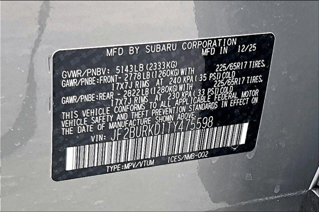Used 2026 Subaru Outback Wilderness AWD/4WD image 19