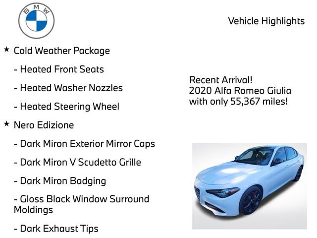Used 2020 Alfa Romeo Giulia AWD w/ Nero Edizione image 4