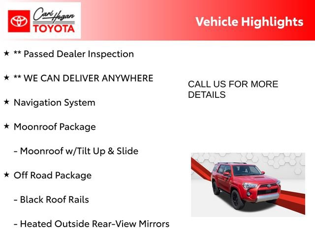 Used 2023 Toyota 4Runner TRD Off-Road Premium w/ Moonroof Package AWD/4WD image 5