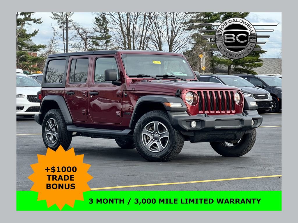 Used 2022 Jeep Wrangler Unlimited Sport w/ Cold Weather Group AWD/4WD image 1