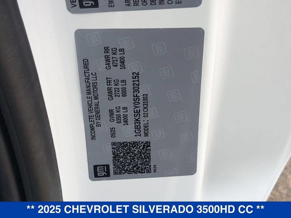 New 2025 Chevrolet Silverado 3500 W/T w/ WT Convenience Package AWD/4WD image 21
