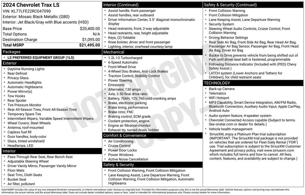 Used 2024 Chevrolet Trax LS FWD image 6