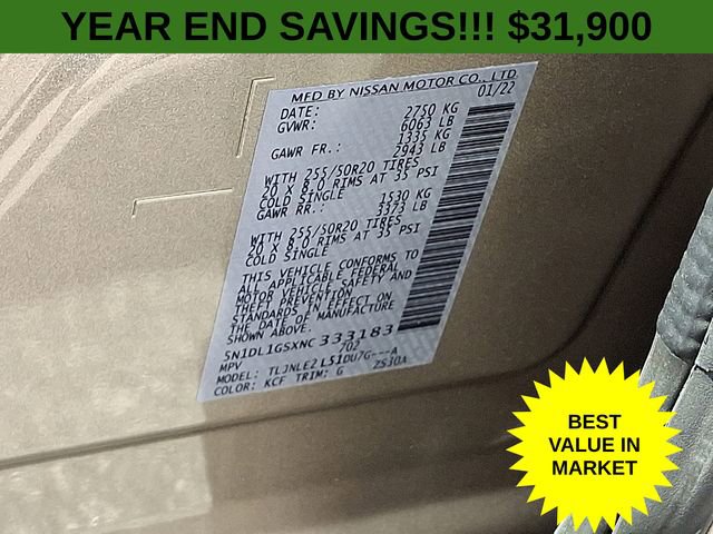 Used 2022 INFINITI QX60 Sensory w/ Vision Package image 30