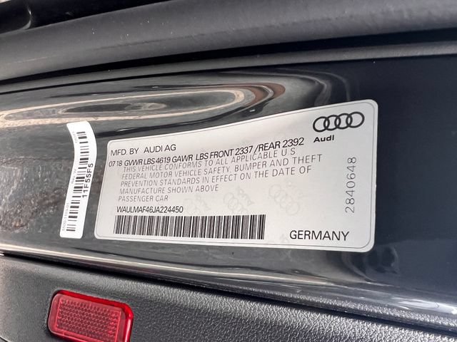 Used 2018 Audi A4 2.0T Ultra Premium Plus w/ Premium Plus Package FWD image 40