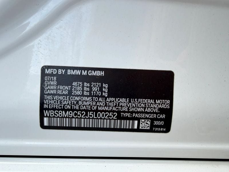 Used 2018 BMW M3 w/ Competition Package RWD image 38