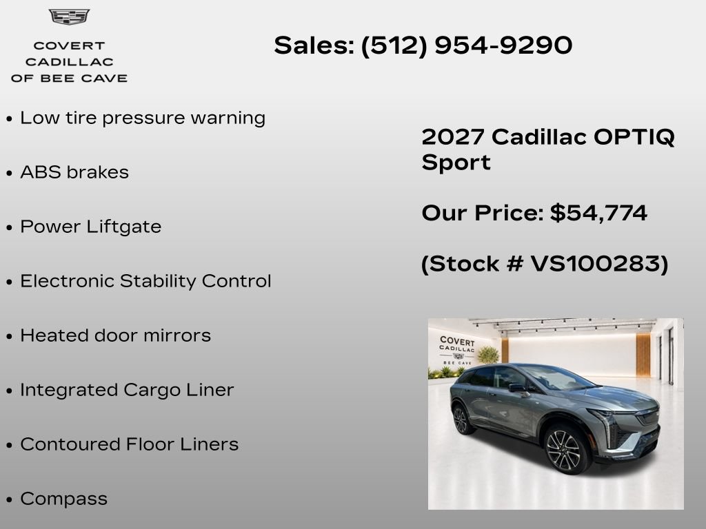 New 2027 Cadillac Optiq Sport RWD image 14