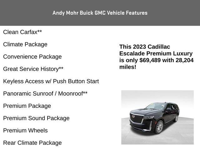 Used 2023 Cadillac Escalade Premium Luxury w/ Touring Package AWD/4WD image 8