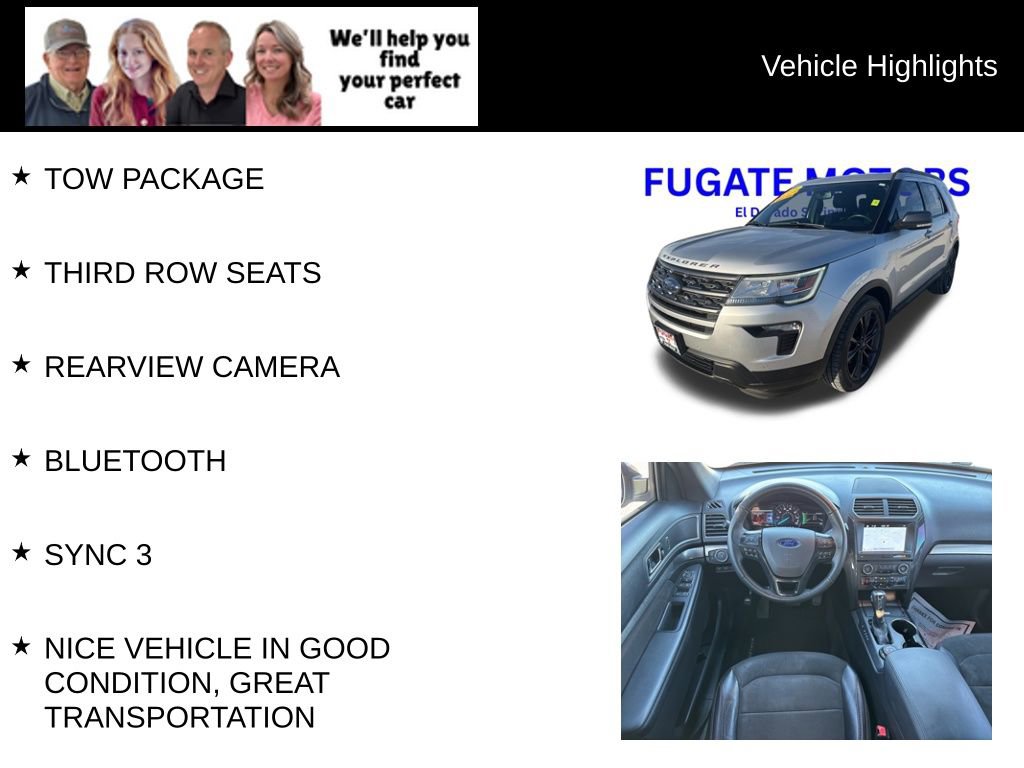 Used 2018 Ford Explorer XLT w/ Equipment Group 202A image 9