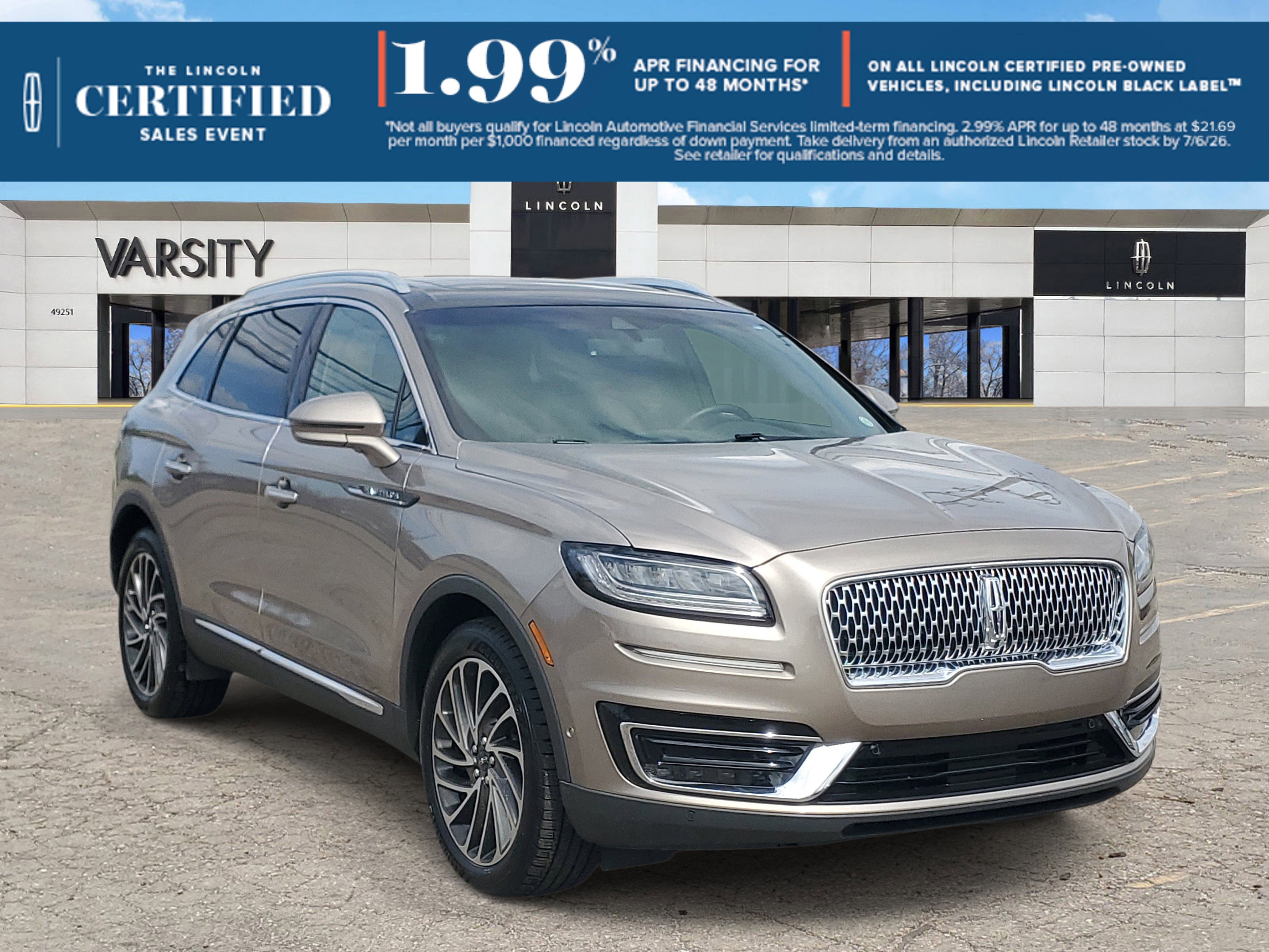 Certified 2020 Lincoln Nautilus Reserve w/ Equipment Group 201A