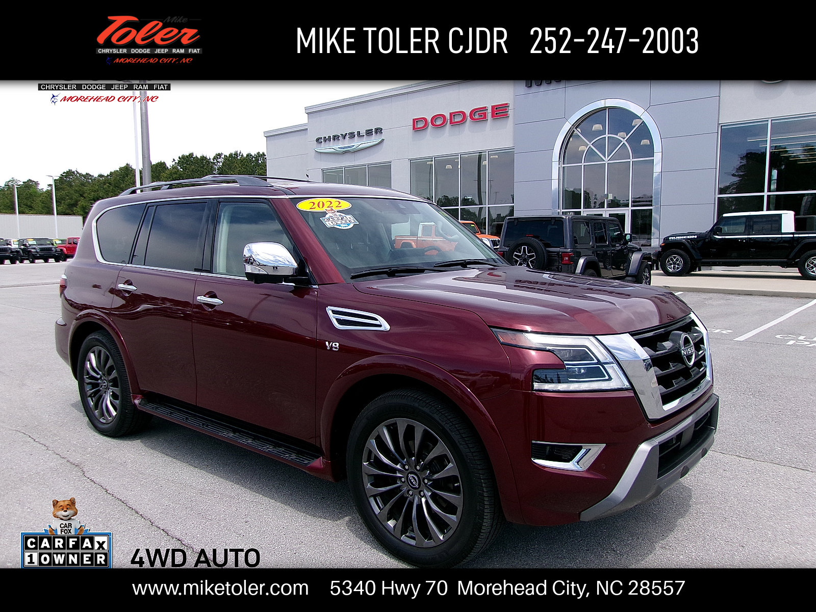 Used 2022 Nissan Armada Platinum w/ Captain's Chairs Package