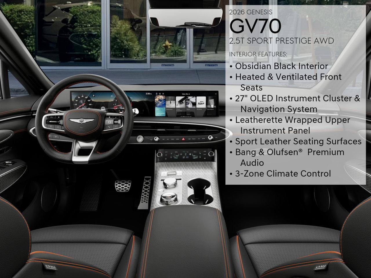 New 2026 Genesis GV70 2.5T Sport Prestige AWD/4WD image 17