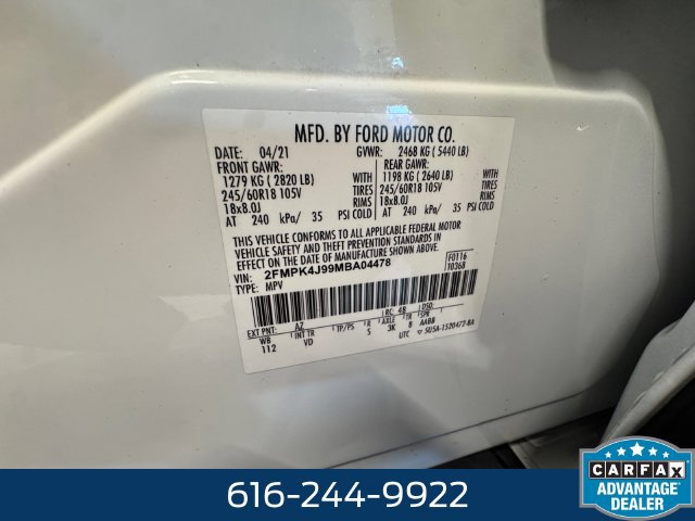 Used 2021 Ford Edge SEL w/ Convenience Package AWD/4WD image 27