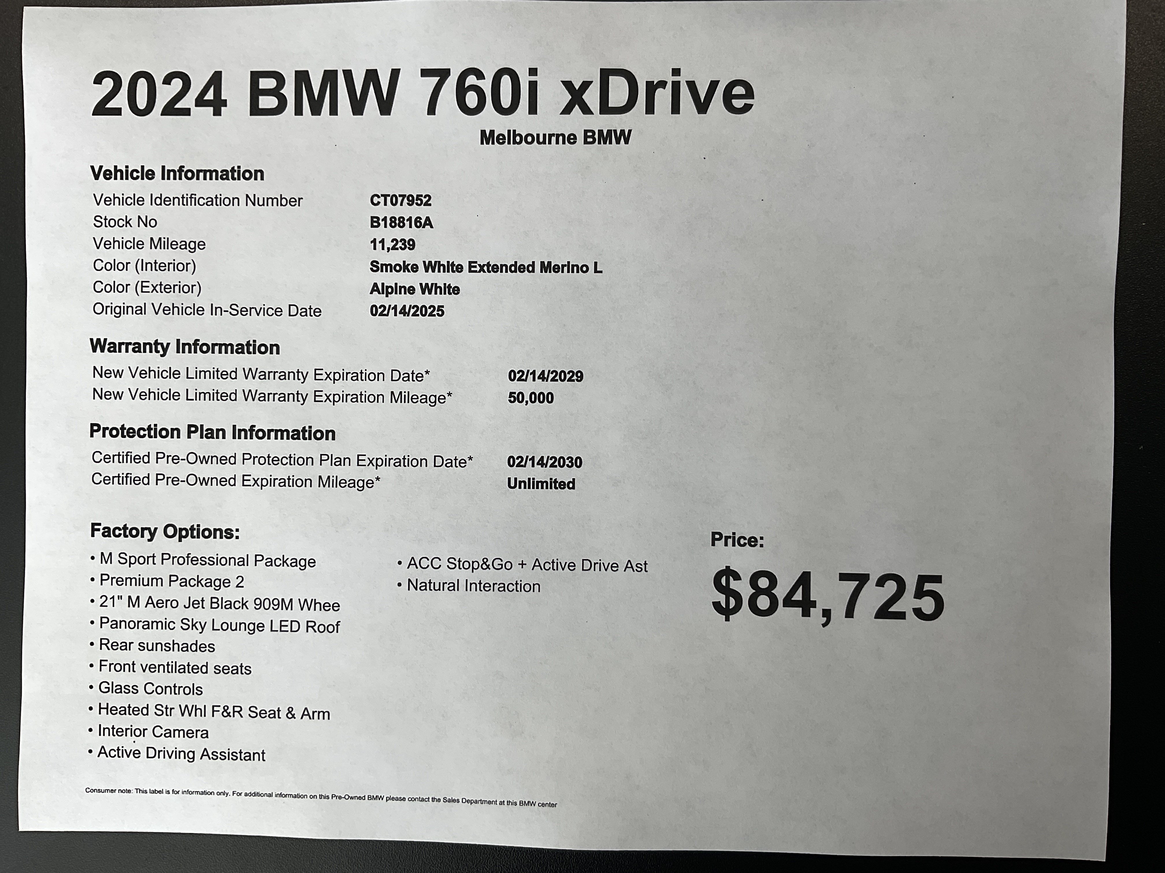 Certified 2024 BMW 760i xDrive w/ Premium Package 2 AWD/4WD image 33