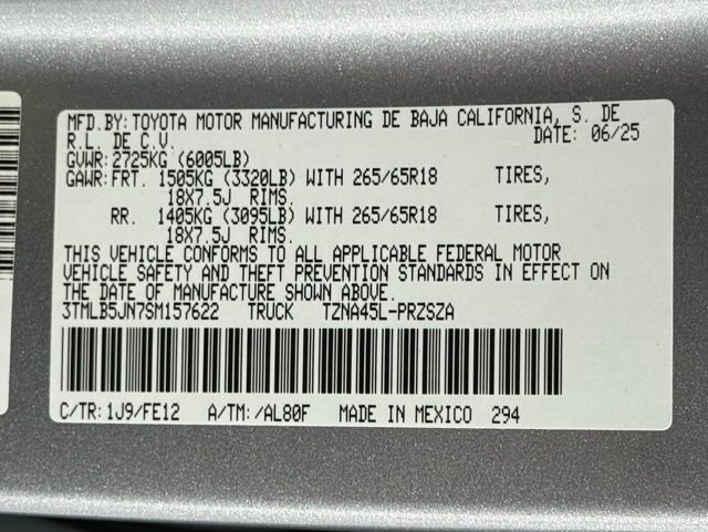 New 2025 Toyota Tacoma TRD Sport image 54