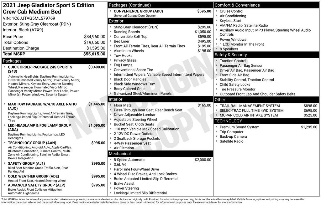 Used 2021 Jeep Gladiator Sport image 28