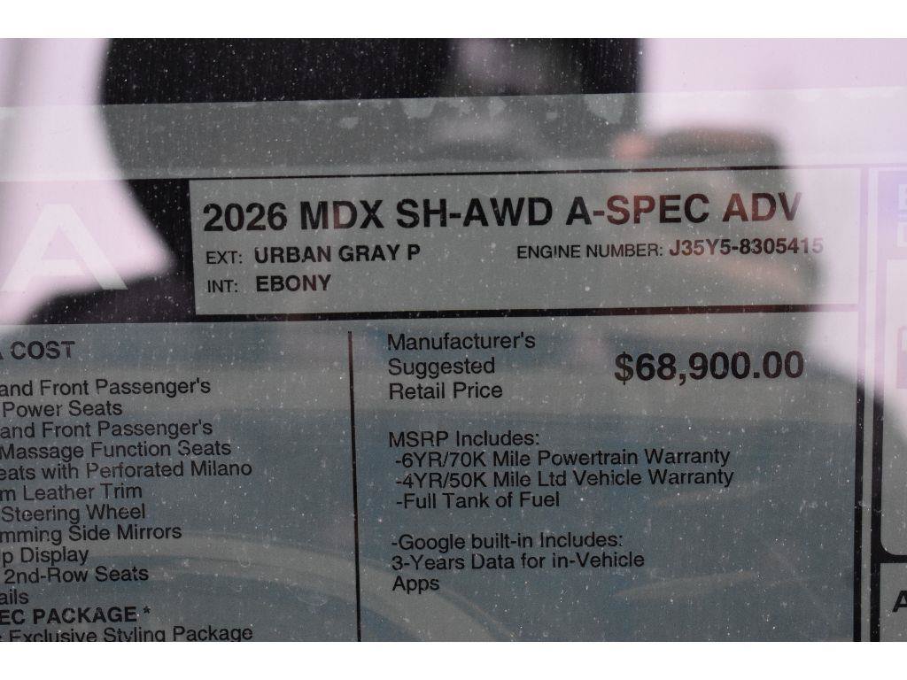 New 2026 Acura MDX A-Spec w/ Advance Package AWD/4WD image 40