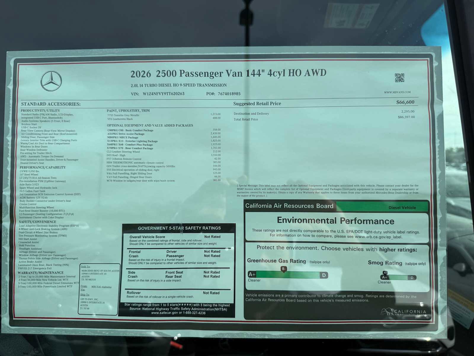 New 2026 Mercedes-Benz Sprinter 2500 image 31