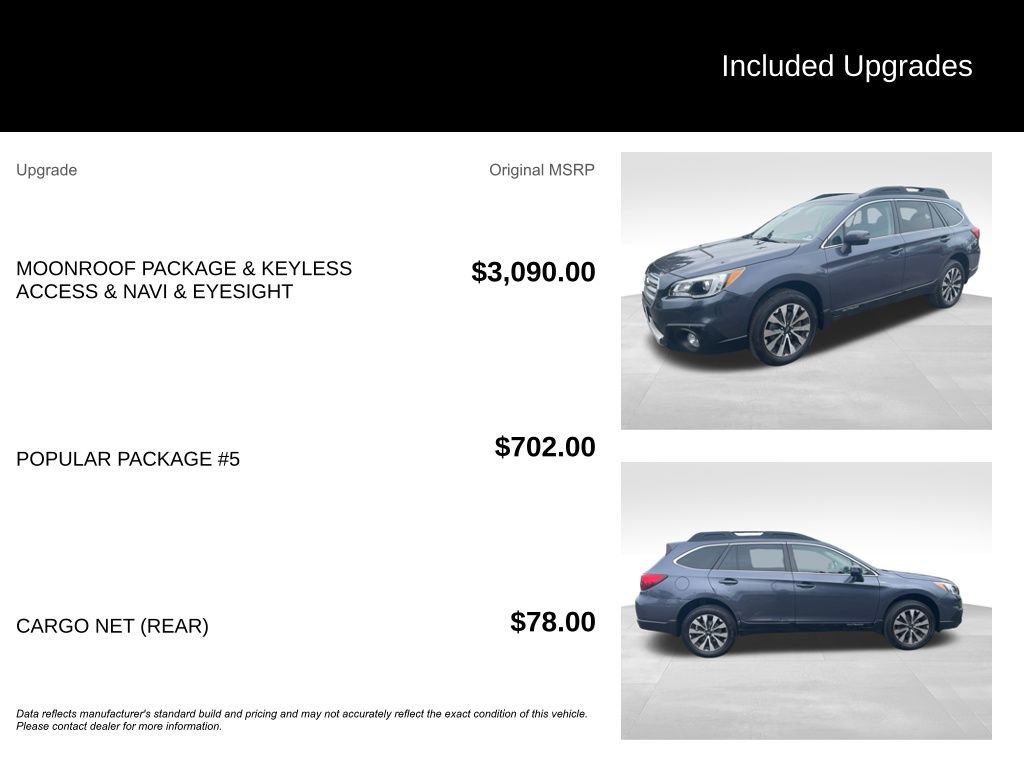 Used 2016 Subaru Outback 2.5i Limited image 10