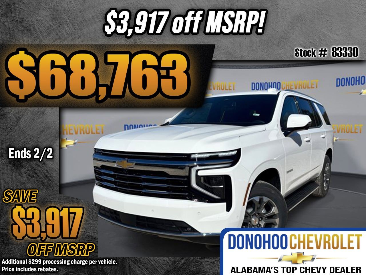 New 2026 Chevrolet Tahoe LT w/ Comfort Package image 1