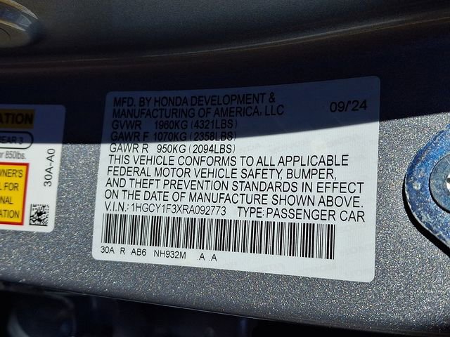 Certified 2024 Honda Accord EX image 27