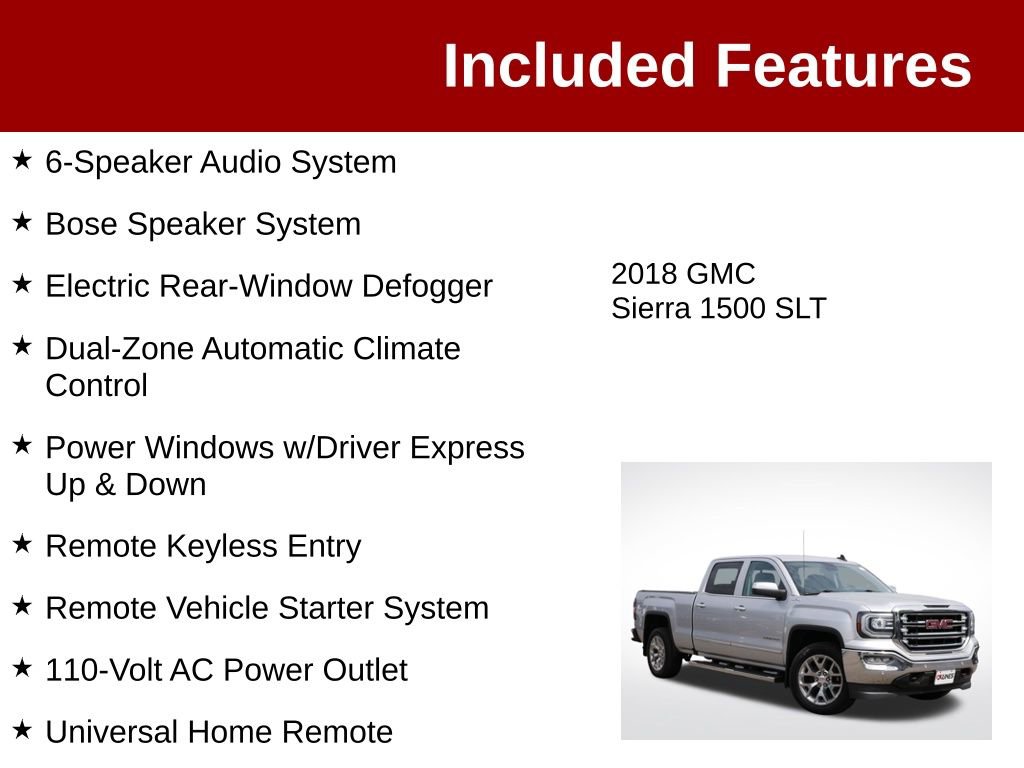 Used 2018 GMC Sierra 1500 SLT AWD/4WD image 4