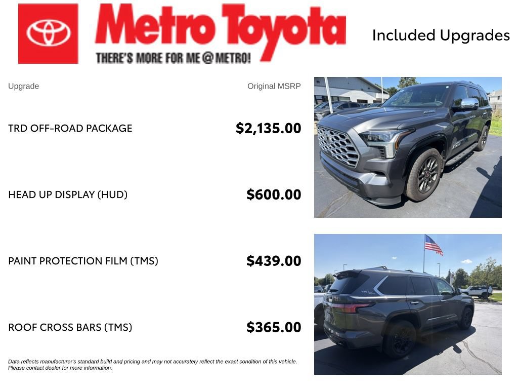Used 2026 Toyota Sequoia 1794 Edition w/ TRD Off-Road Package AWD/4WD image 4