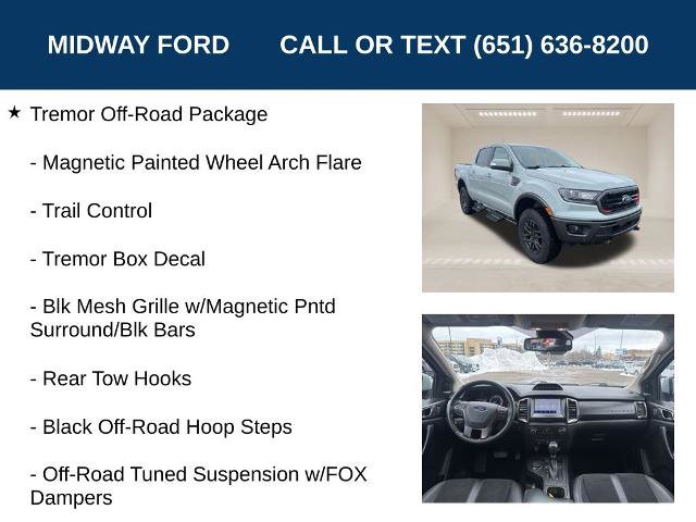 Certified 2022 Ford Ranger Lariat w/ Tremor Off-Road Package AWD/4WD image 24