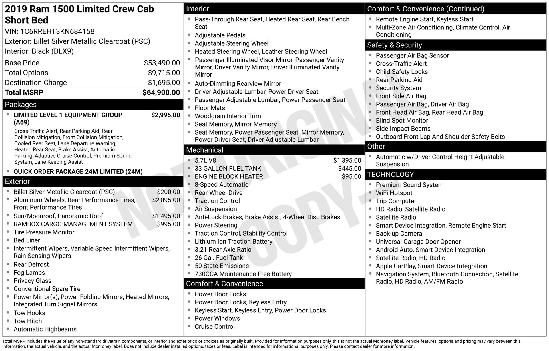 Used 2019 RAM 1500 Limited RWD image 19