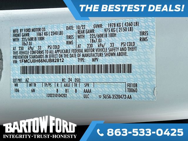 Used 2022 Ford Escape SEL image 32