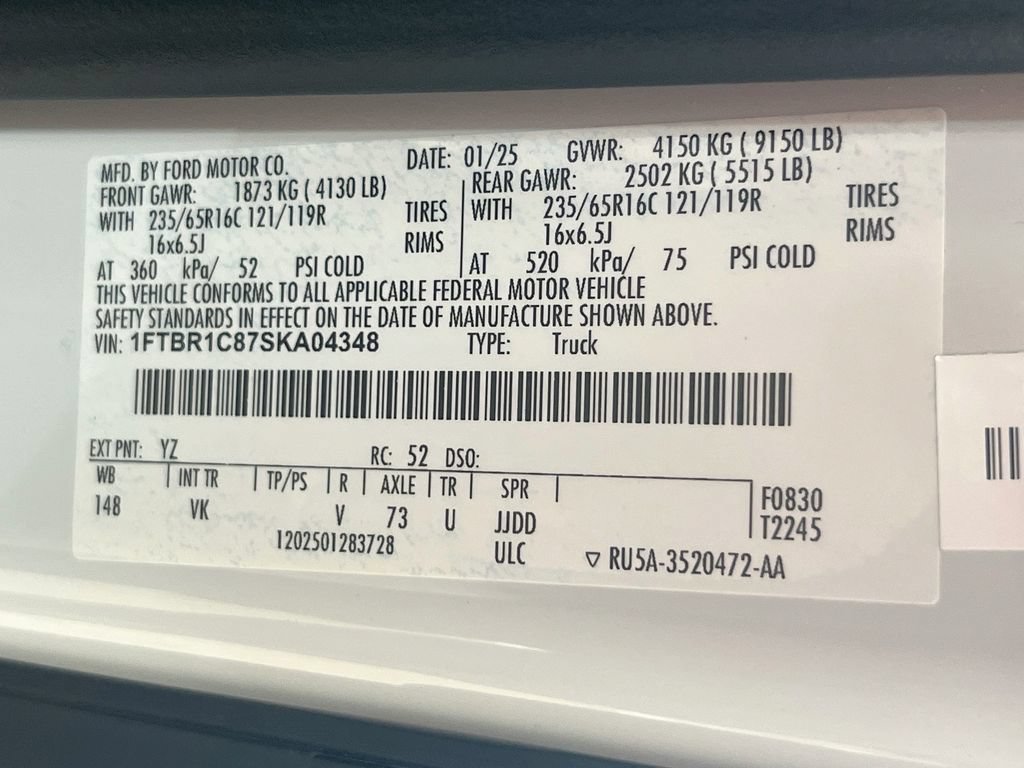 Used 2025 Ford Transit 250 148 Medium Roof w/ Load Area Protection Package RWD image 31