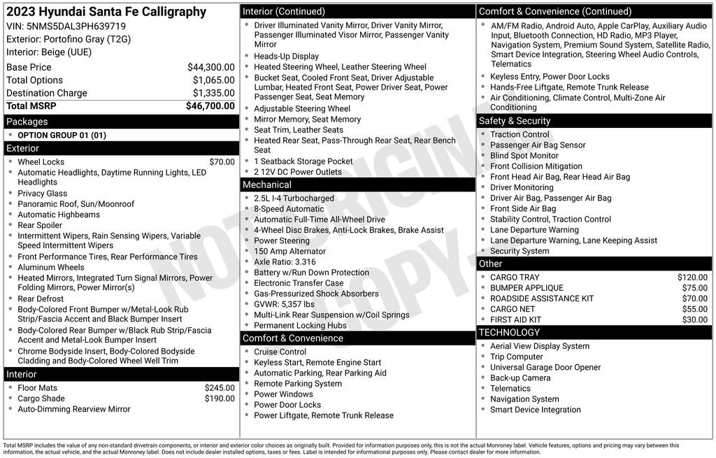 Used 2023 Hyundai Santa Fe Calligraphy image 6