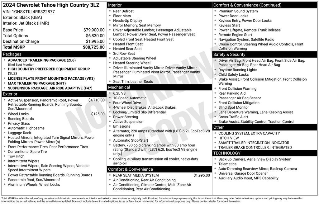 Used 2024 Chevrolet Tahoe High Country AWD/4WD image 6