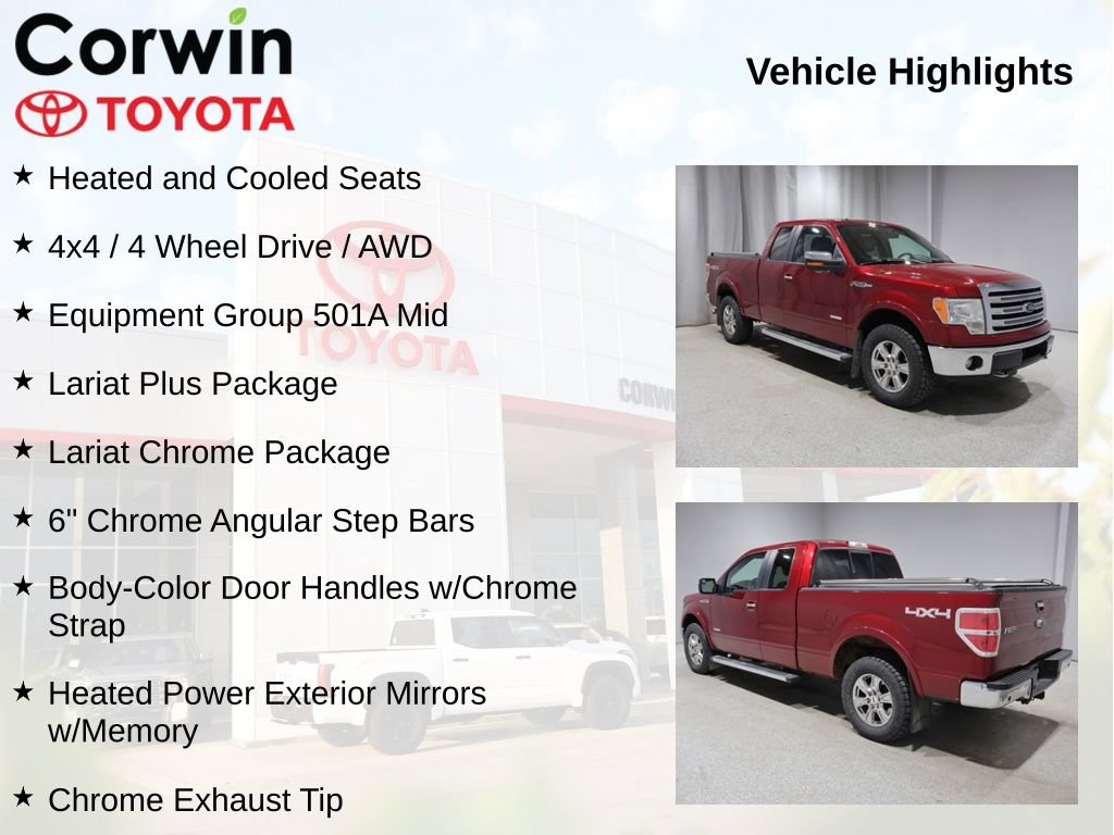 Used 2014 Ford F150 Lariat w/ Lariat Chrome Package AWD/4WD image 11