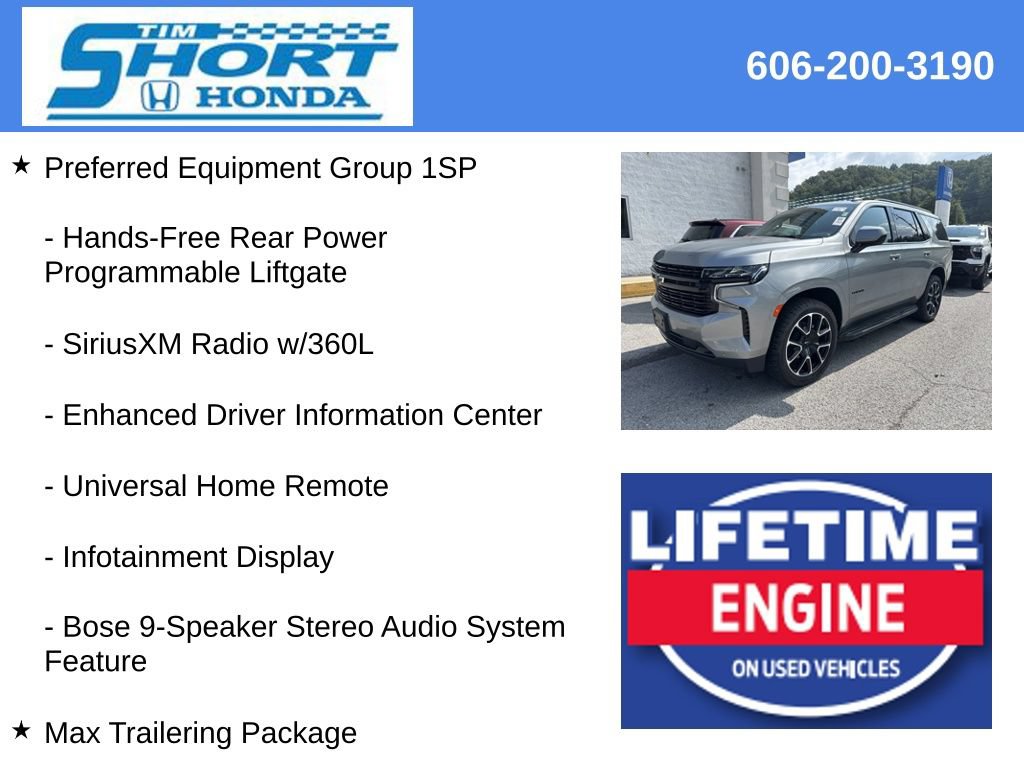 Used 2023 Chevrolet Tahoe RST w/ Max Trailering Package AWD/4WD image 13
