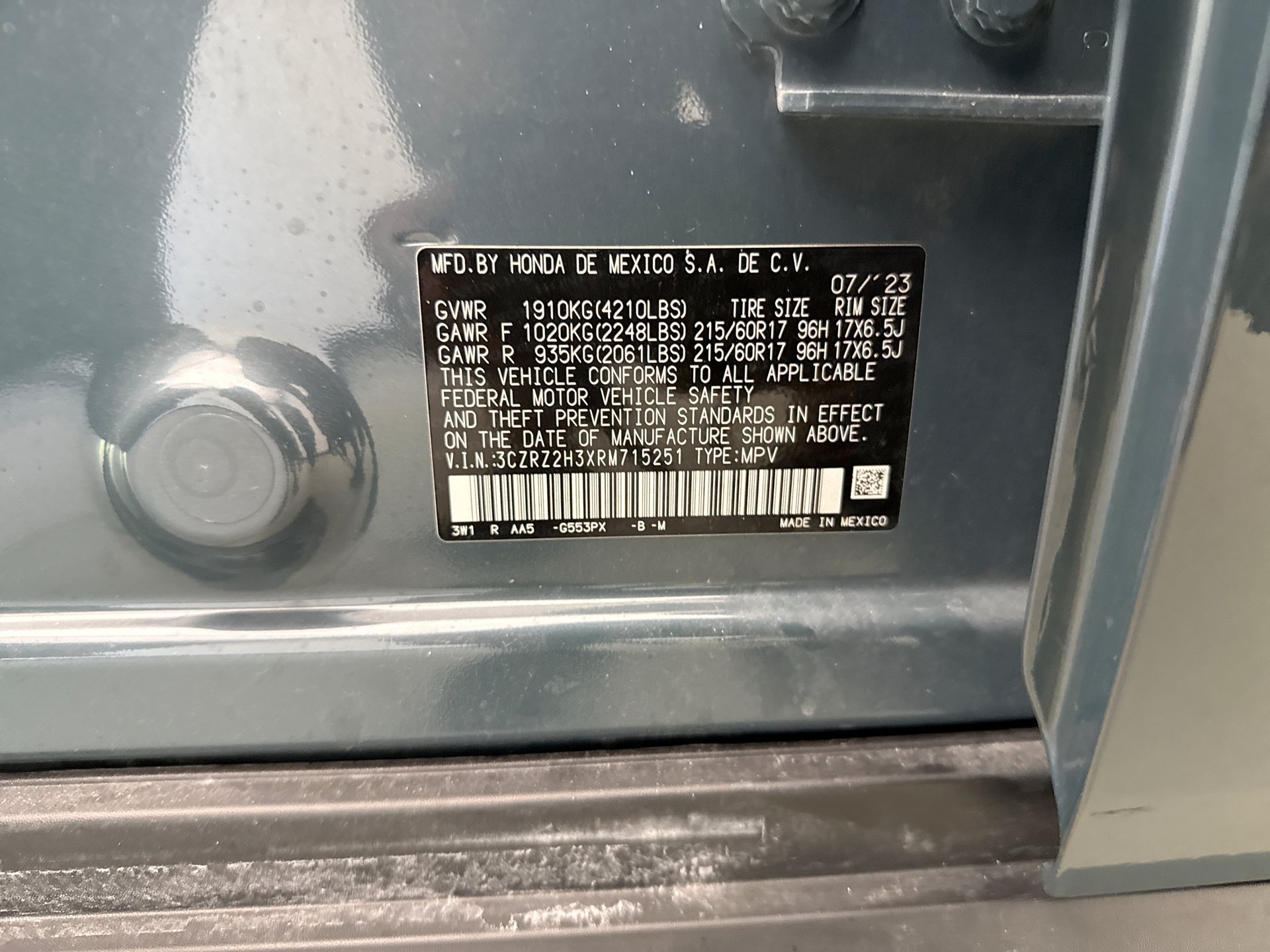Used 2024 Honda HR-V LX image 19