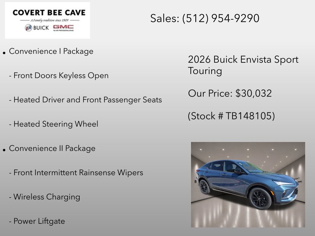 New 2026 Buick Envista Sport Touring w/ Convenience I Package FWD image 12